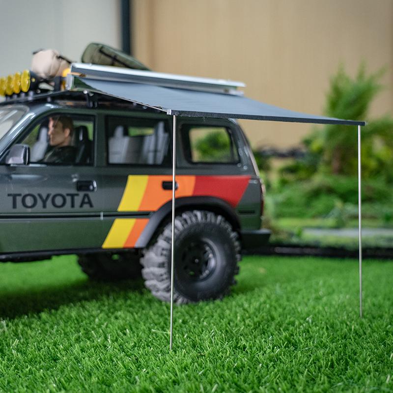 1:8/10 Climbing Vehicle Universal Golden Exhibition Tent Rain Canopy Simulation Rest, Side Canopy (Random Color)