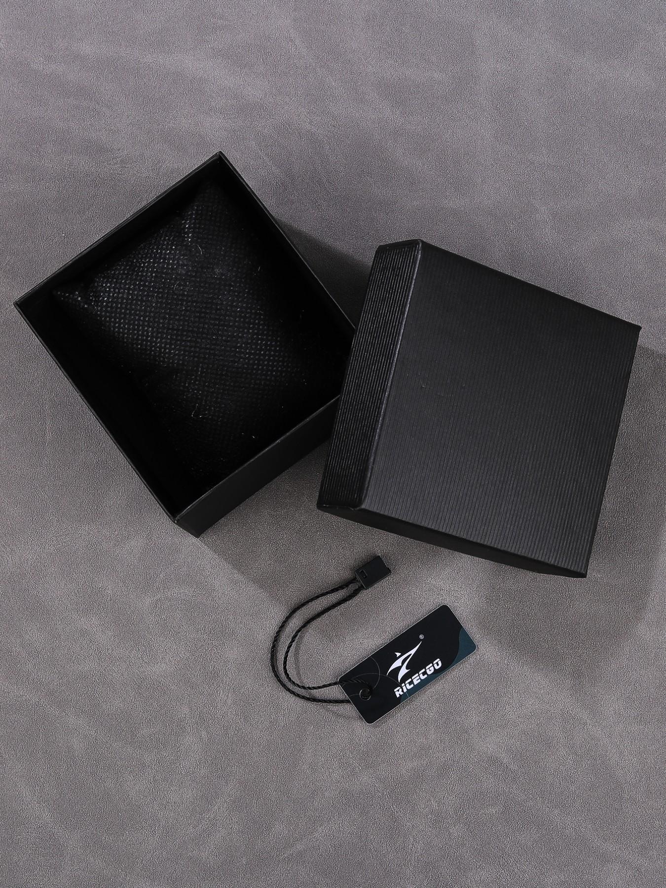 RICECGO Men's Quartz Watch Luxurious solid gold finish Elegant Round Dial Diamond-set hour markers sparkle with eye-catching brilliance Features day and date display Exudes prestige for business gifts Limited-time offer—act fast before it's gone