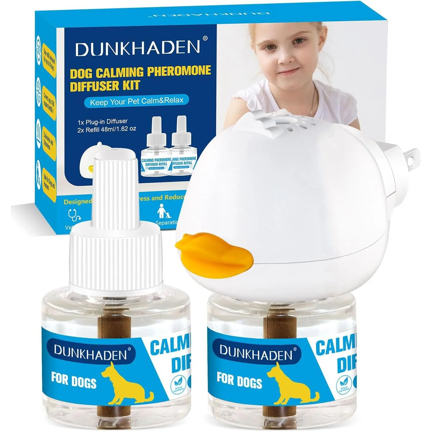 Dog Pheromone Calming Diffuser, 48 mL, 2 Refills, 3-in-1