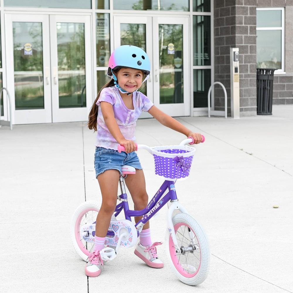 JOYSTAR 12-18 Inch Angel Girls Bike Toddlers Kids Age 3-9 Years Old Kids Bike with Training Wheels & Basket boy girl