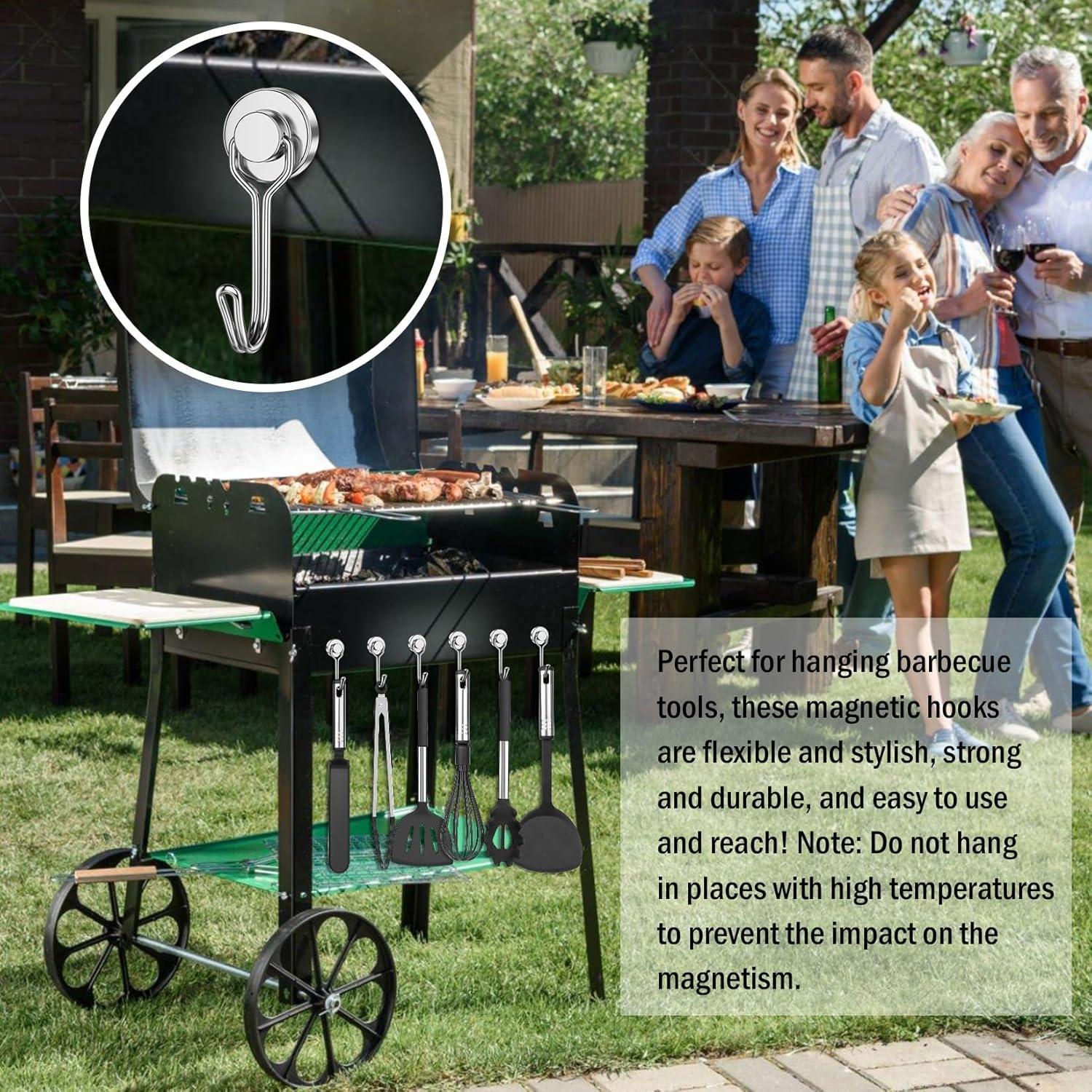 8 Pack Swivel Swing Magnetic Hooks 30LBS – Strong Neodymium Hooks for Cruise Cabins, Kitchen, Fridge & Other Magnetic Surfaces, Cruise Essentials 2026