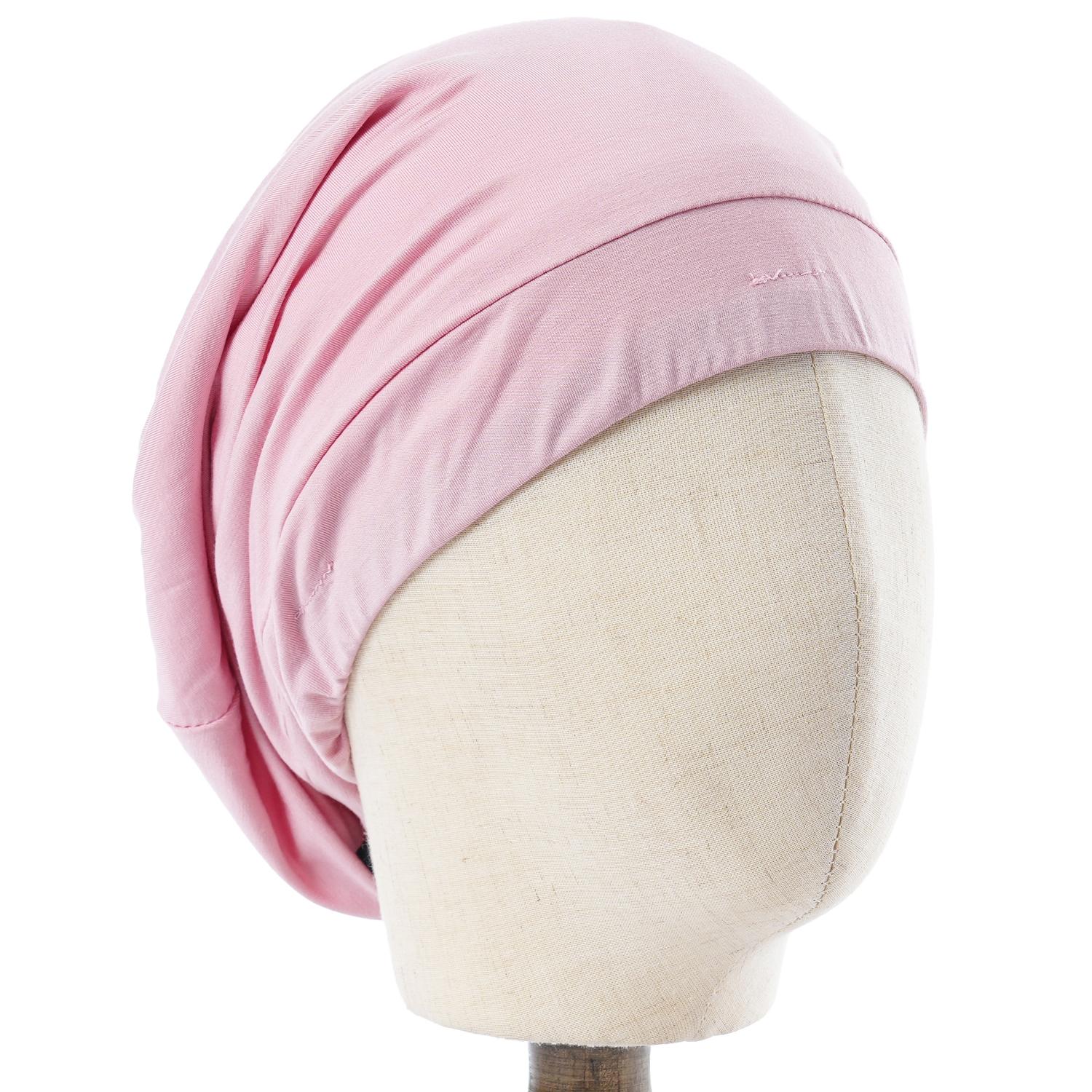 Modal Double-Soft Stacking Sleeping Cap with Adjustable Stretch Fabric Baotou Design