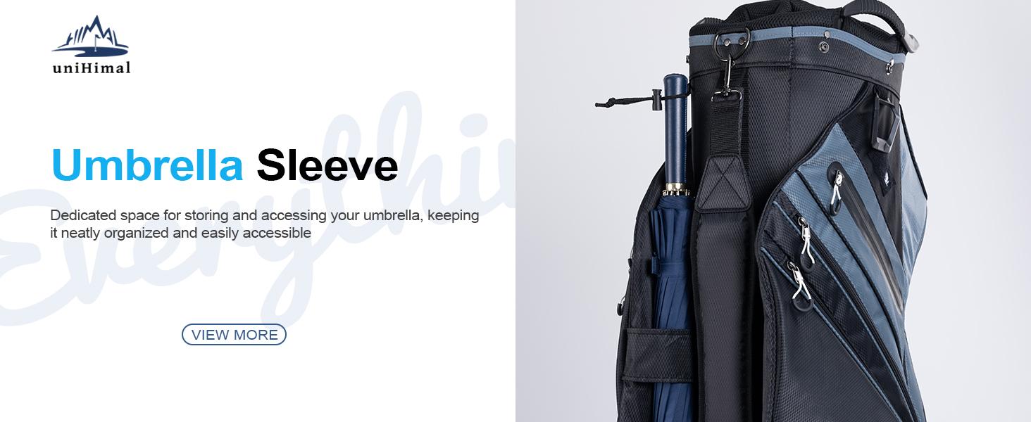 UNIHIMAL 14-Way Golf Cart Bag with Organizer Divider & Rain Cover