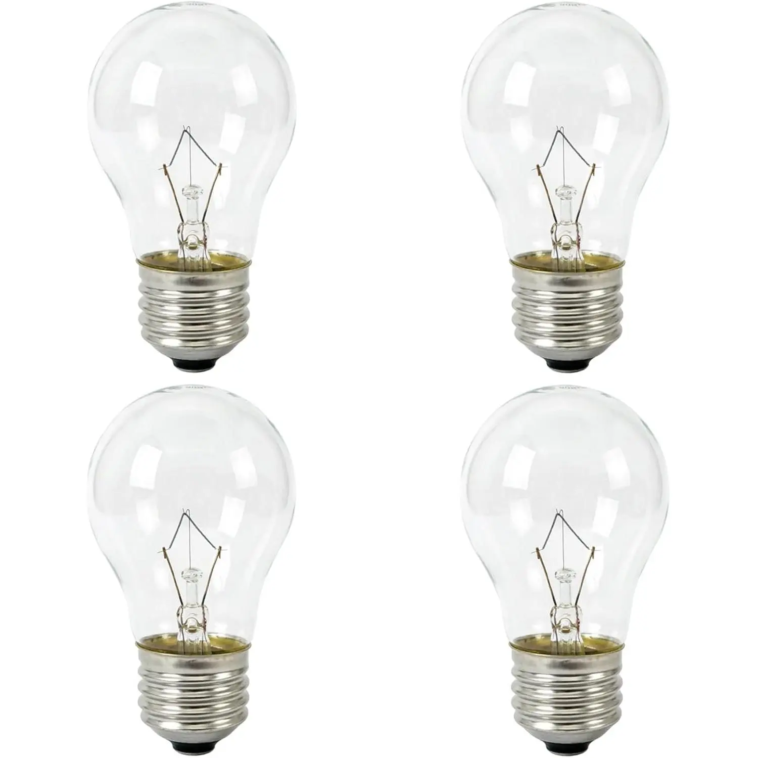 Appliance Oven Light Bulb 40W A15 E26 Medium Base,High Temperature 500 Degrees Resistant Incandescent Light Bulbs for Lava Lamp,Refrigerator,Oven, Microwave, Range Hood Replacement Bulb - 4 Pack