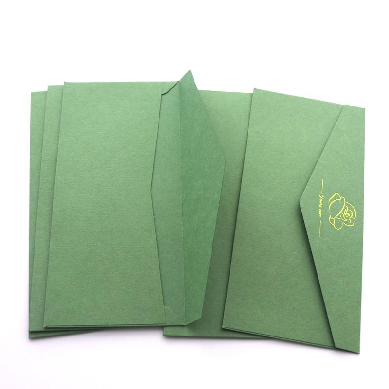 5pcs/package 230g Colorful Envelopes, Gold Foil Envelopes, Cash Envelopes, Gift Envelopes, Kraft Paper Envelopes, Vintage Envelopes, Customizable