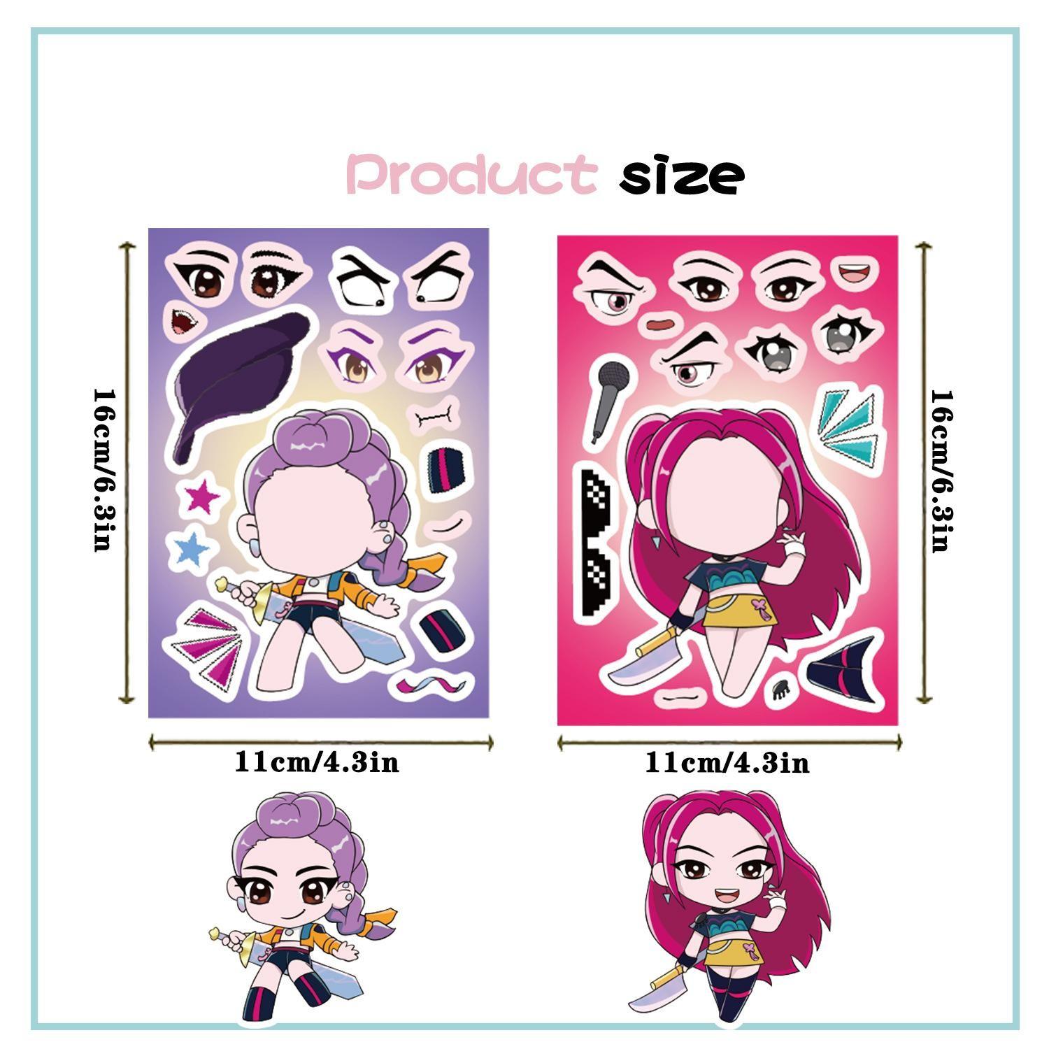 8pcs Kpop Witch Hunting Team Stickers  Waterproof Viny Sarcastic Meme Decals for Laptop Water Bottle Hard Hats Kindle Journal Scrapbook BumpeSkateboard Luggage No Repeats , K-pop Sticker Packs,  DIY Crafts, Xmas Decorations