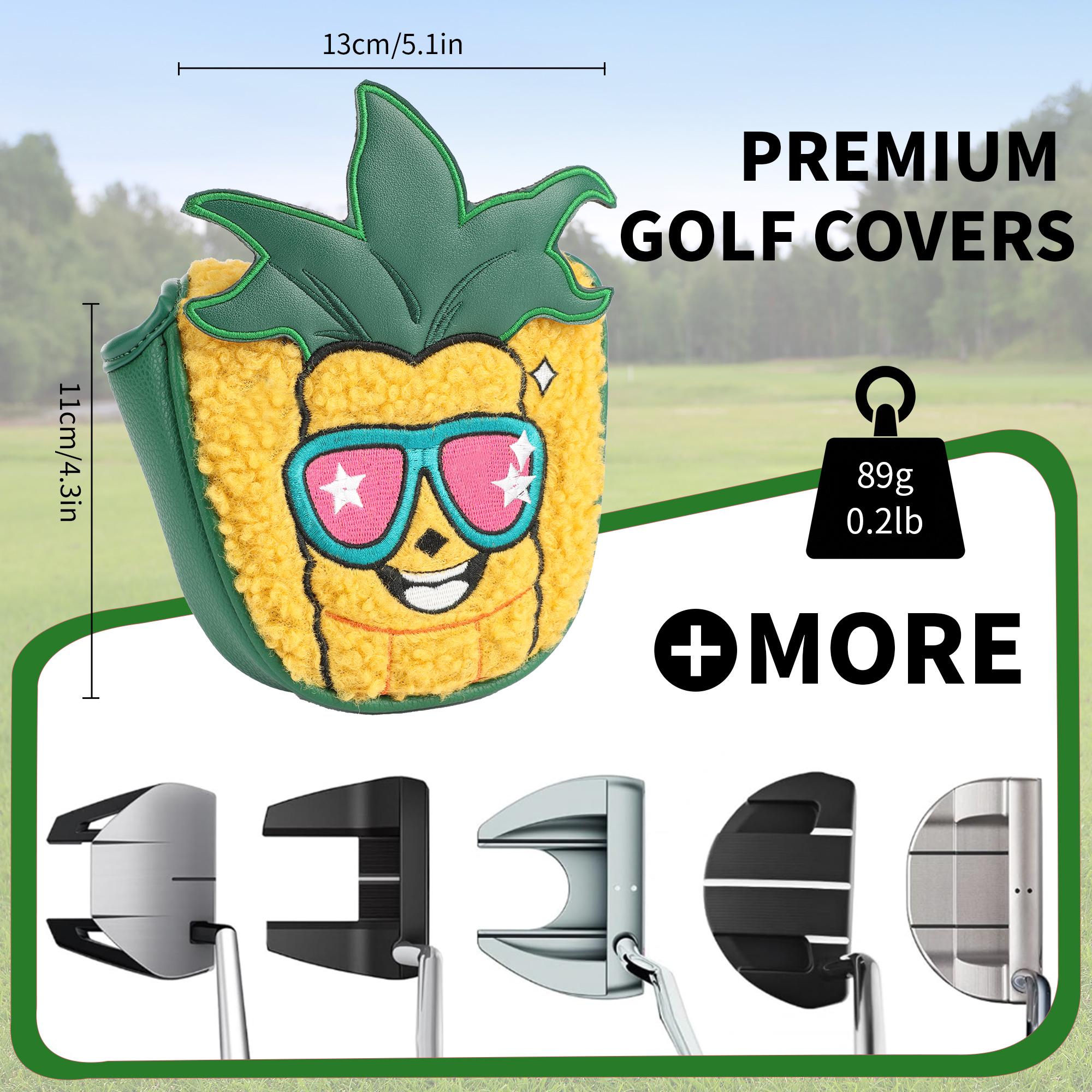 1 PC Golf Putter Cover,Fun Premium Embroidery and a Magnetic Closure Design,Suitable for All Golf Enthusiasts,A Portable and Durable Golf Club Accessory
