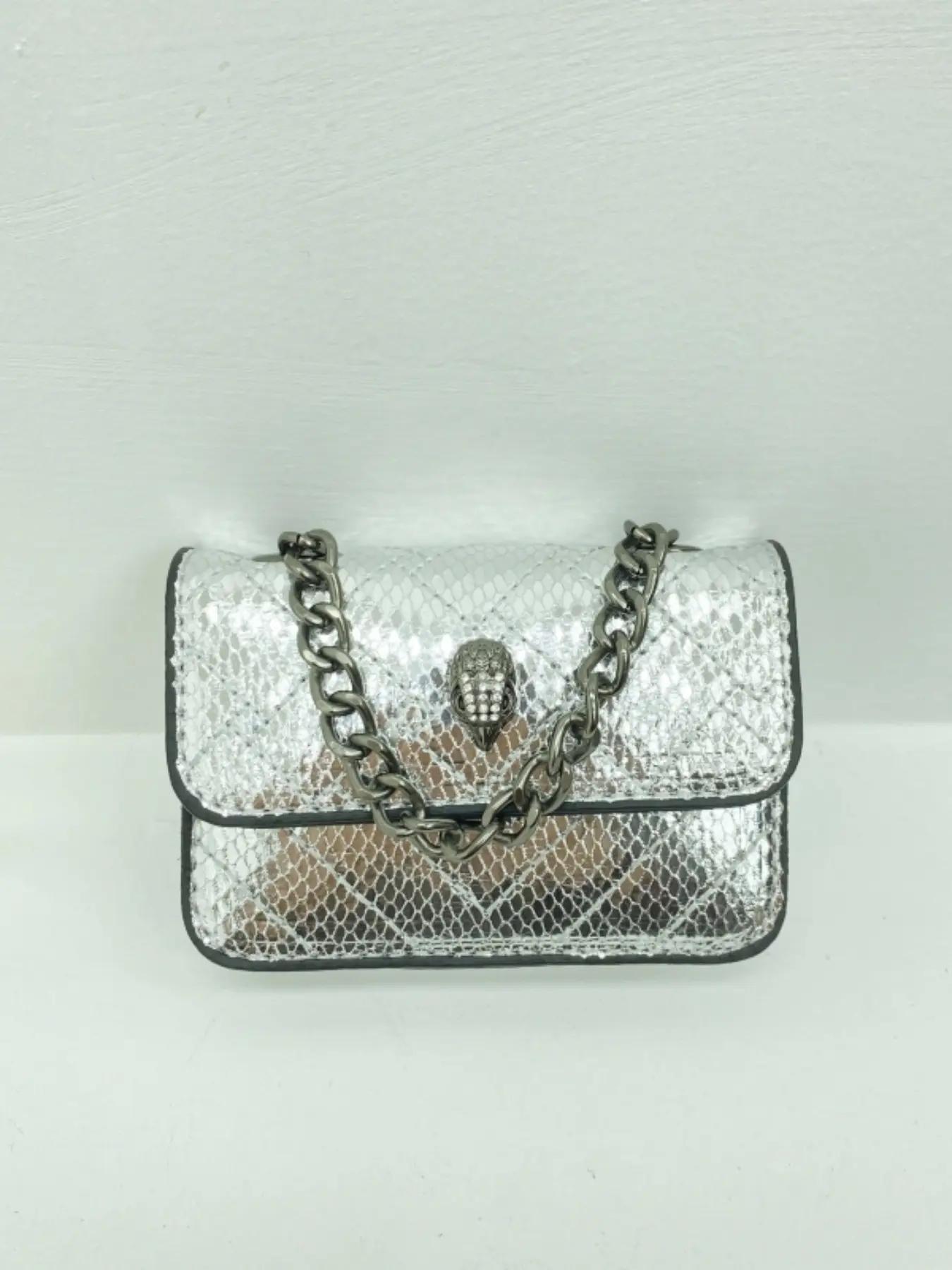 Women's Mini Chain Crossbody Bag, Plain PU Material, Casual Style, All-Season Fashion Accessory, Trendy Light Luxury Design