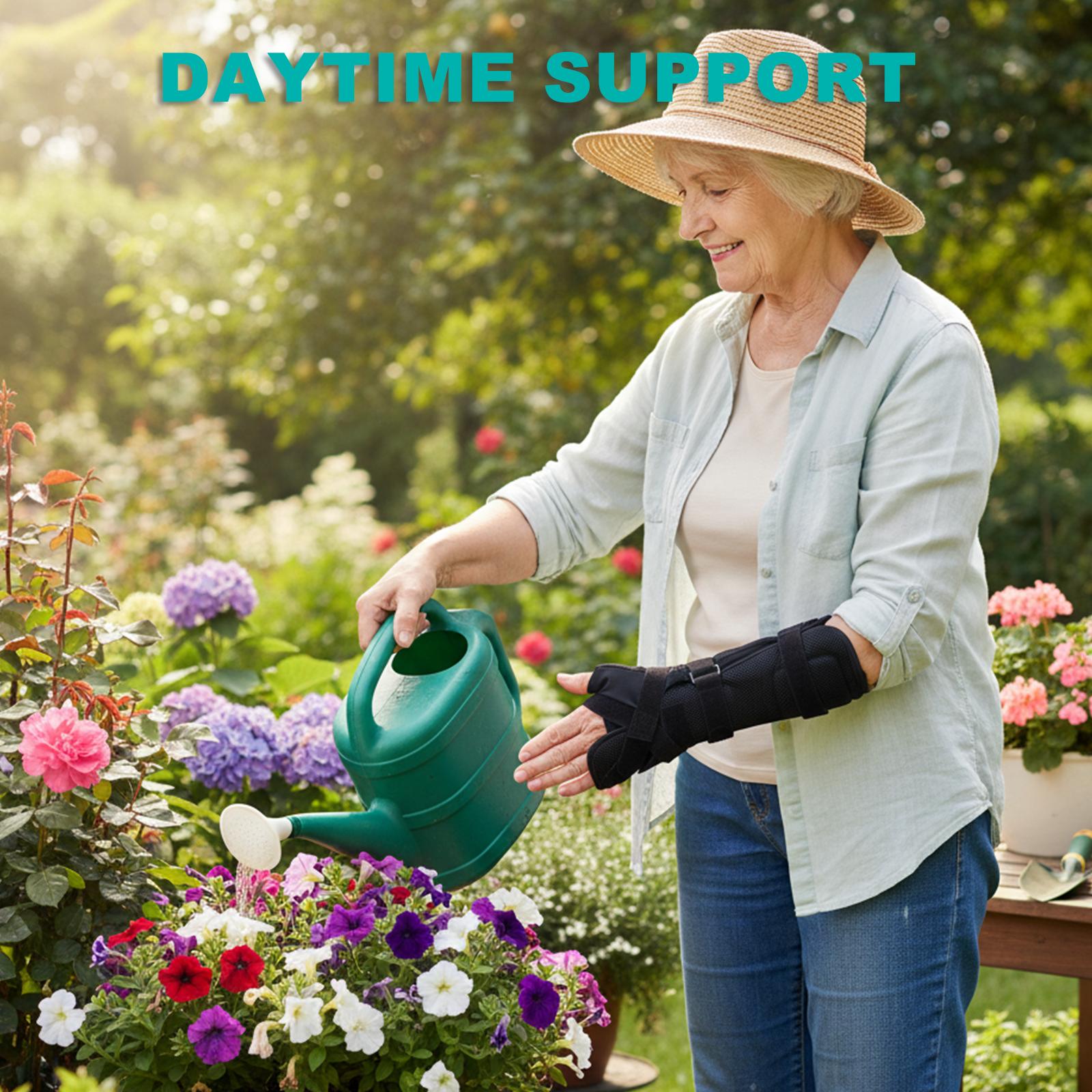  Wrist Support Brace - Adjustable Compression Sleeve, Night Sleep Hand Support, Sprain Protection for Men & Women