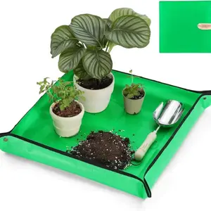 Super Thick Repotting Mat for Indoor Plants, 26.8x26.8 Inch, Tear Resistant & Foldable Design, Ideal for Easy Plant Transplanting, Portable