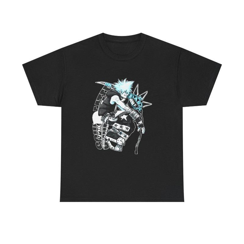 Soul Eater Anime Tee: Black Star Vaporwave Gothic Grunge Manga