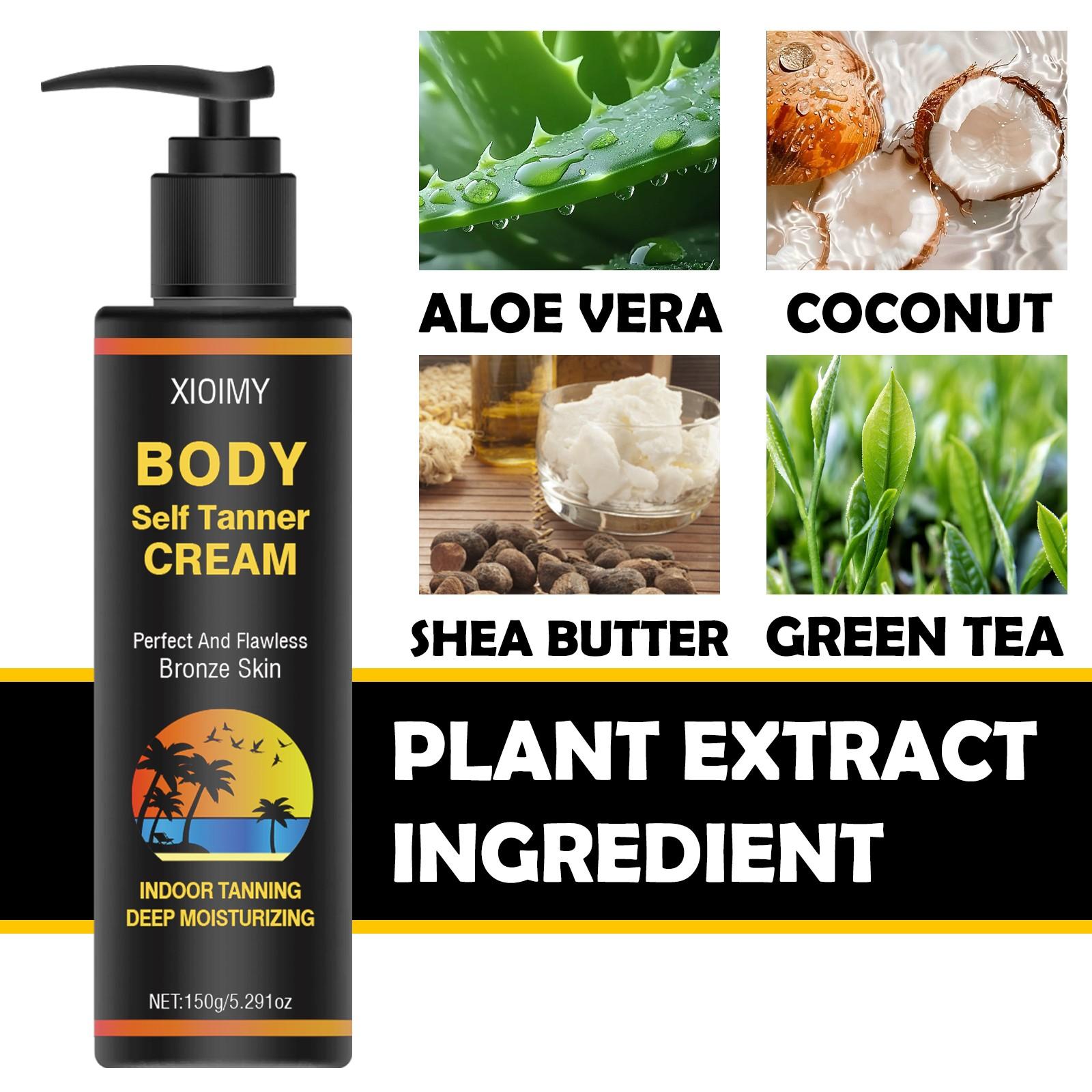 5.291 Oz Body Whitening Lotion, Strong Moisturizing, Brownish-Golden Skin Tone, Brightens Complexion, Long-Lasting Effect, Ideal for Beach, Travel, Vacation