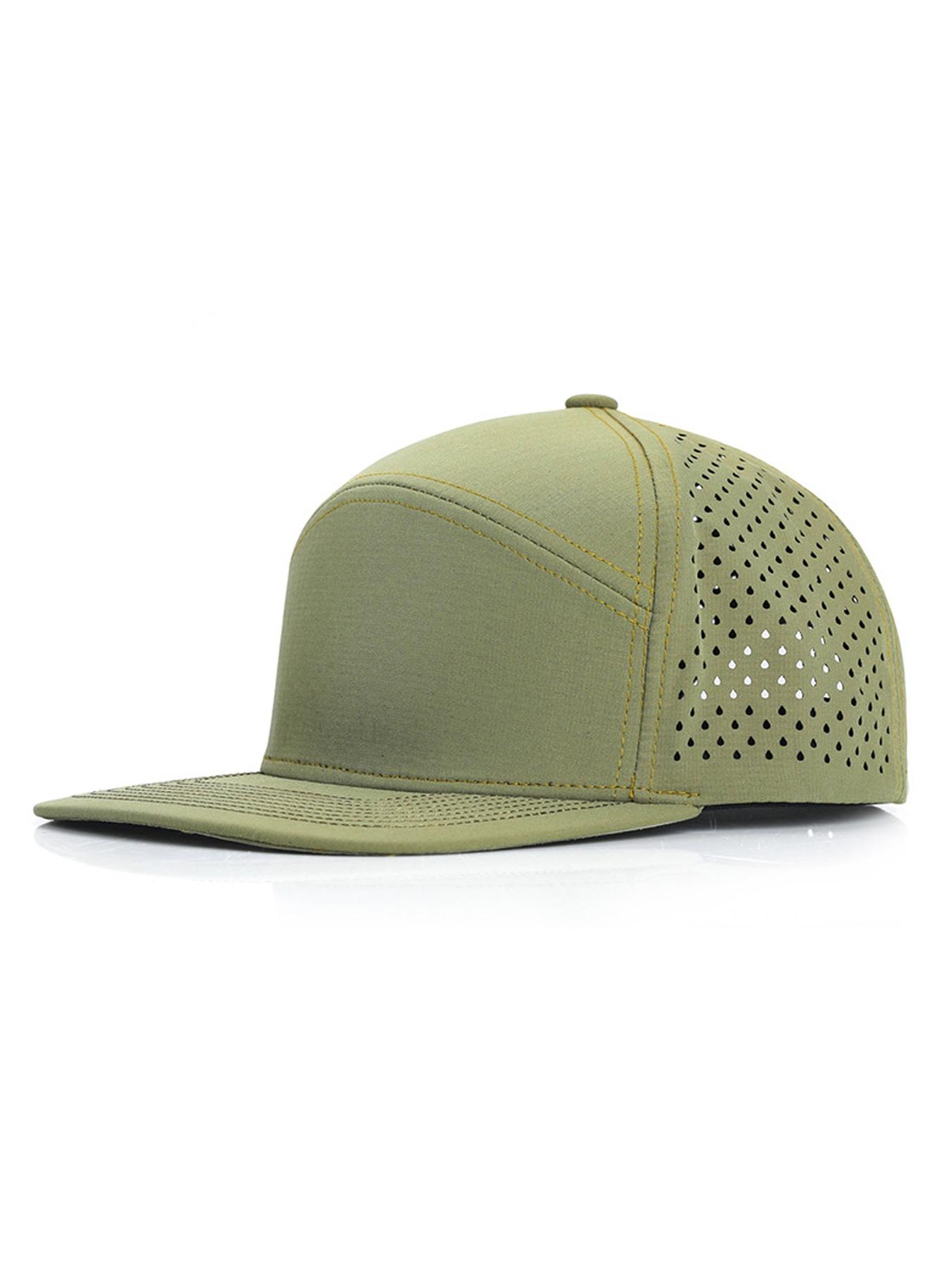 Performance Snapback Hats for Men Women,Flat Bill Cap,Flatbill Snapback Cap,Golf,Running,Workout,High Quality Hat,Adjustable Snapback Hat