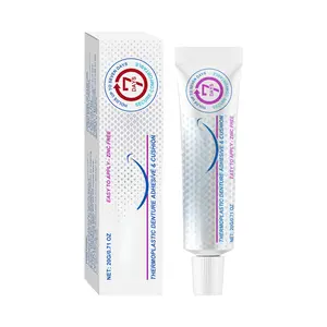 Thermoplastic Denture Adhesive Cream| Secure Long-Lasting Hold for Upper & Lower Dentures, Enhances Comfort & Prevent Slipping, Zinc-Free Daily Denture Glue