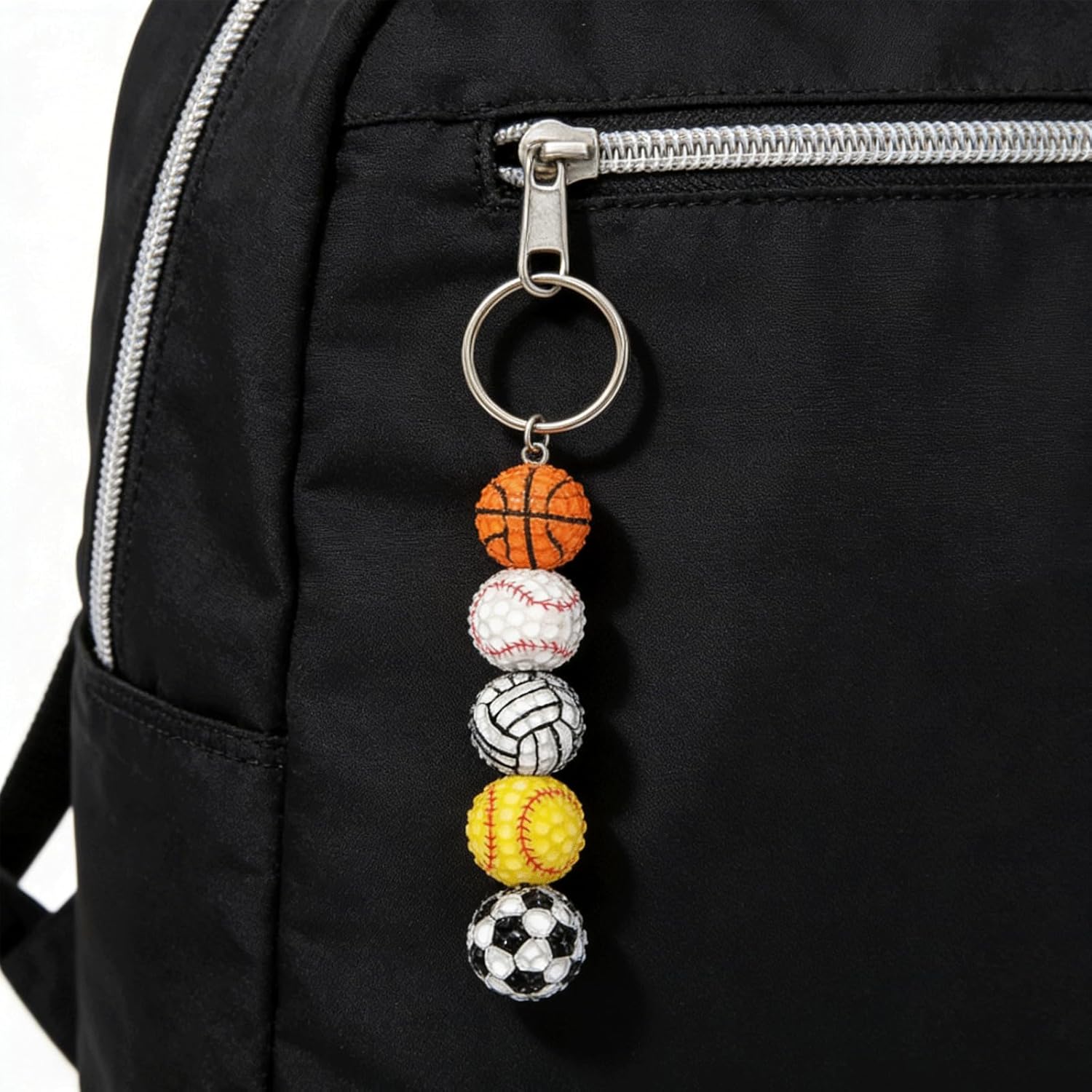 10PCS Sports Ball Acrylic Beads, Sports Theme Rhinestone Bead, Soccer Baseball Basketball Loose Spacer Beads Bulk for Jewelry Making Bracelets Necklaces Earrings DIY Crafts Supplies 10PCS Sports Ball Acrylic Beads, Sports Theme Rhinestone Bead, Soccer Baseball Basketball Loose Spacer Beads Bulk for Jewelry Making Bracelets Necklaces Earrings DIY Crafts Supplies
