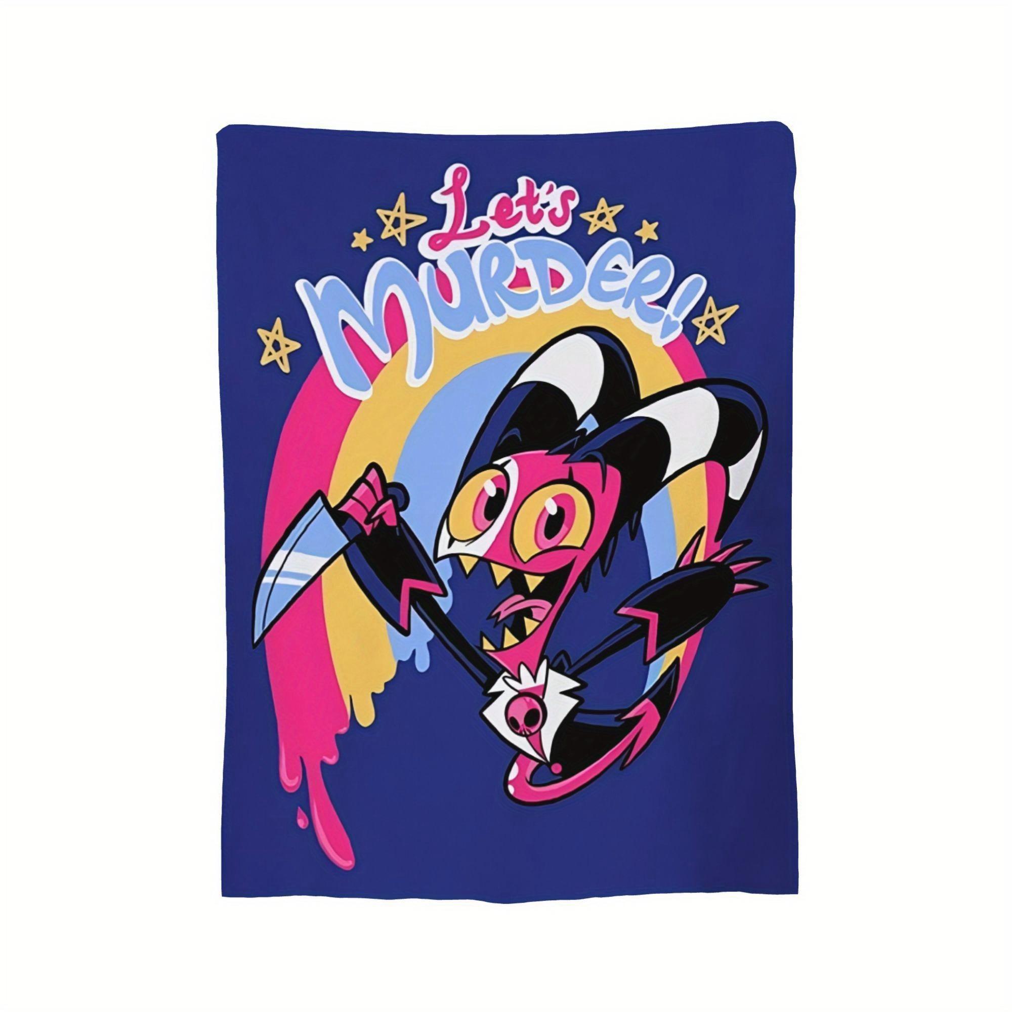 Anime Blitzø pattern printed flannel blanket, microfiber is soft and durable, perfect for travel, office or living room, a gift for anime fans