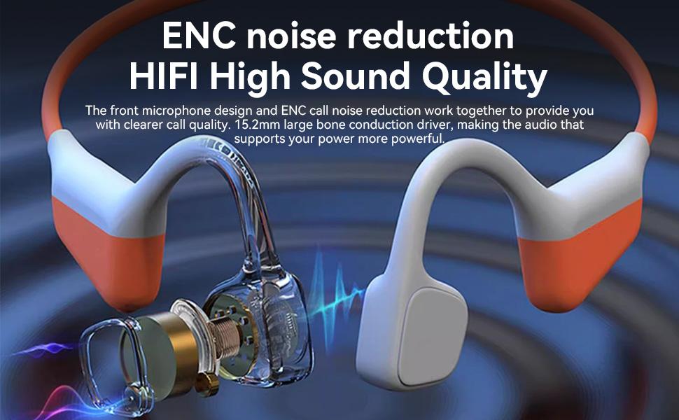 MZYMI i18pro Bone Conduction Neckband Wireless Earphones Headphones Sports Open Ear Headset With Mic Stereo Earbud Audio Black