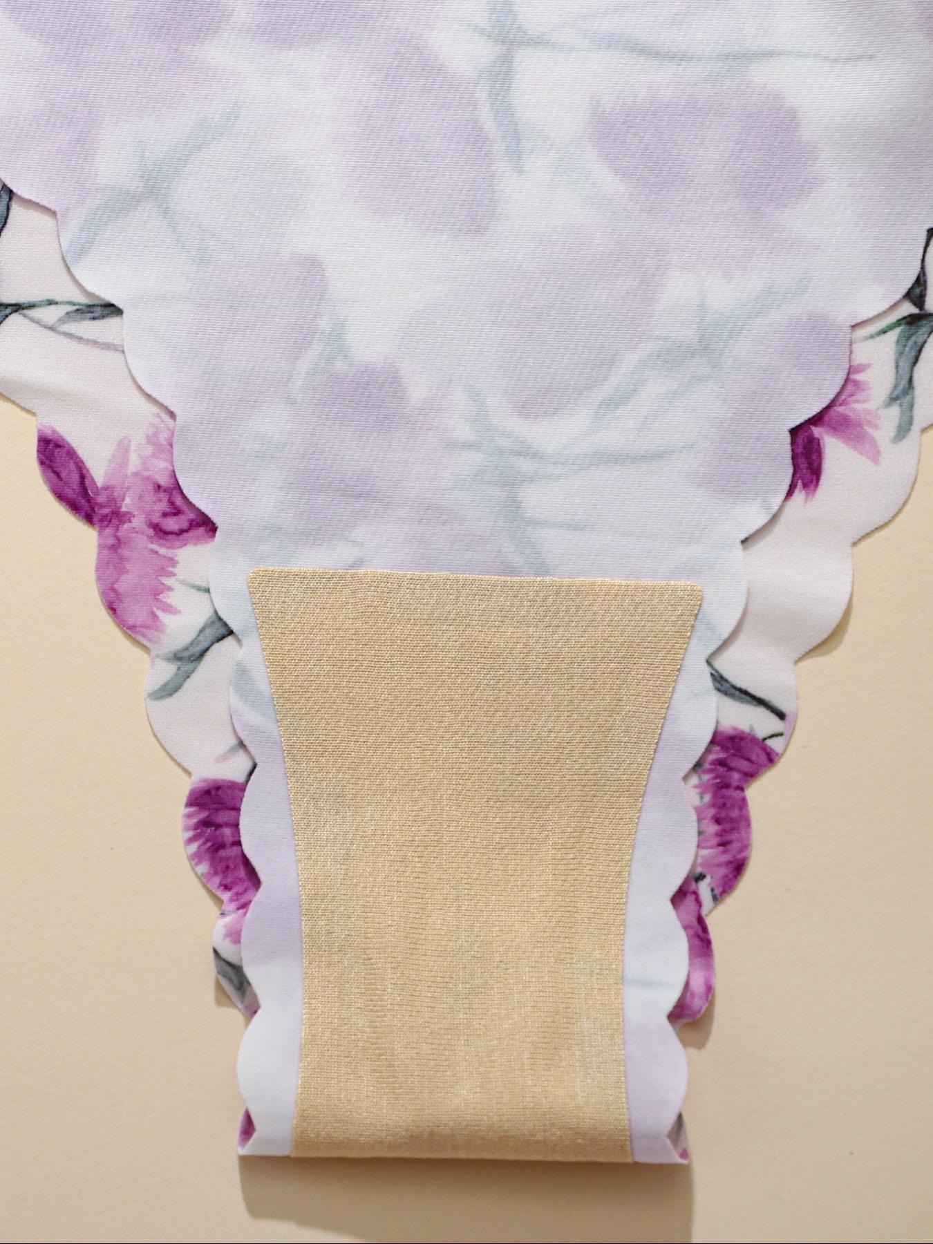 Women's Plaid & Plain Print Underwear Set, Fitted Comfortable Breathable Panties, Casual Sportswear for All Seasons