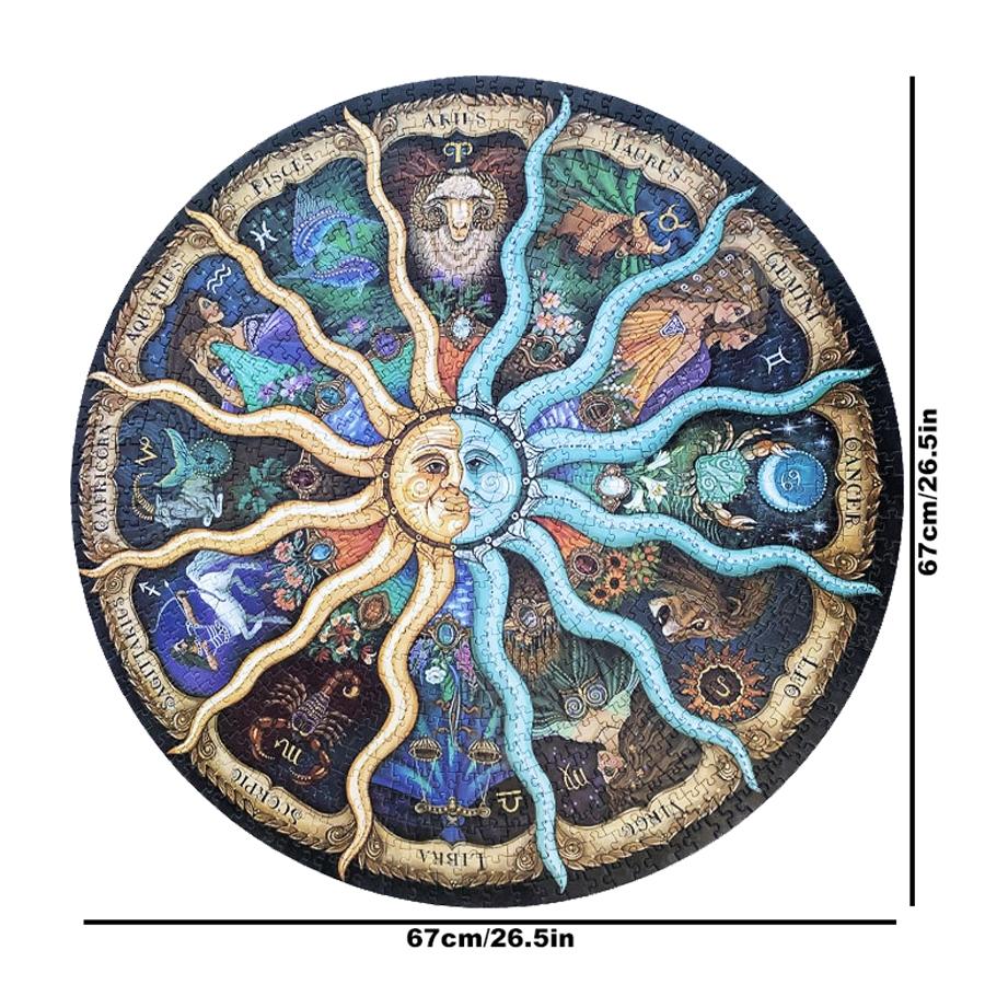 Space Moon Jigsaw Puzzle 1000 Pieces, Telescope Planet Design, High-Resolution Matte Finish, Durable & Sturdy, Perfect Gift for Adults, Puzzle Game