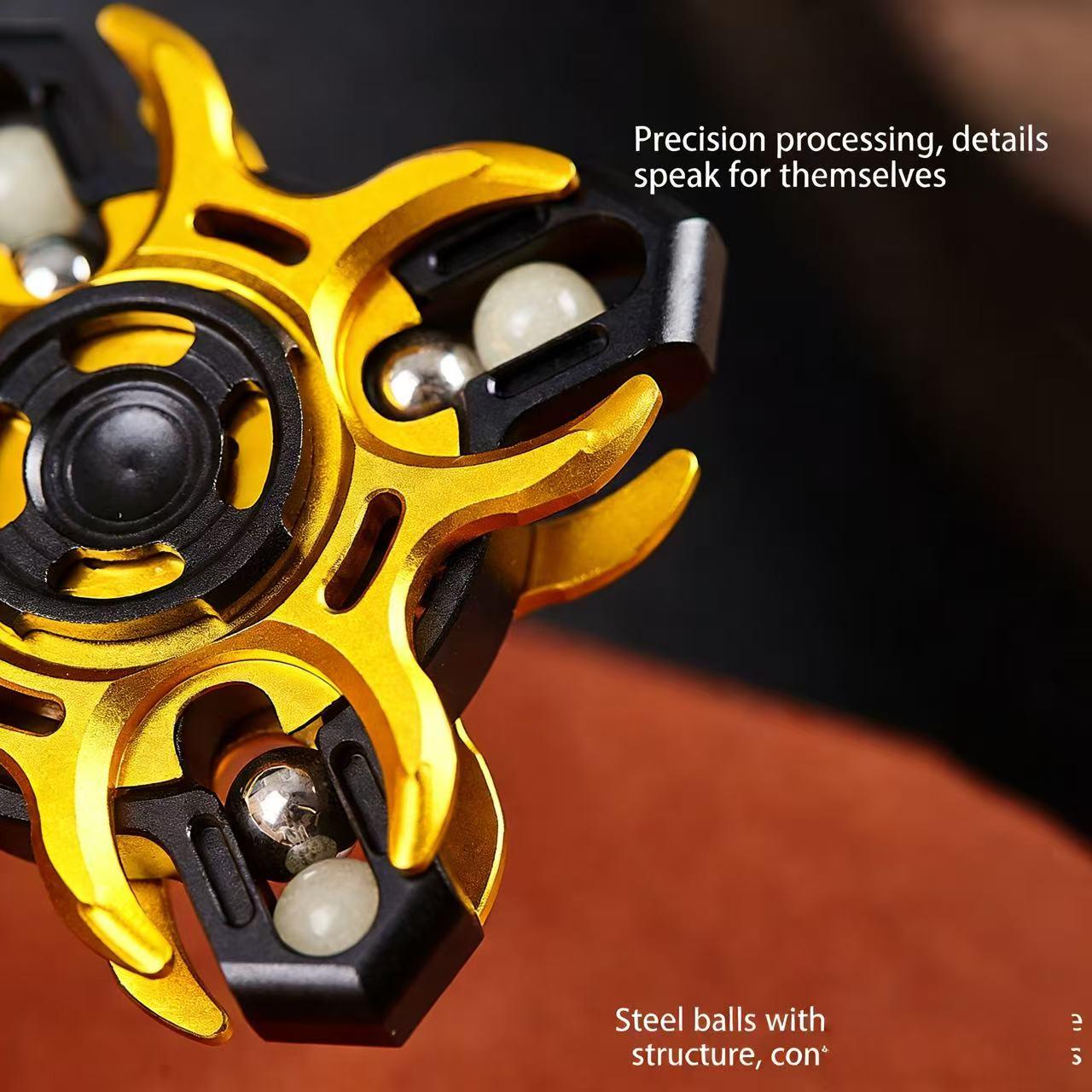 50 God Oracle Linked Gyroscope Metal Rotation Linked Fork Edc Stress Relief Toy, Fun Entertainment Anytime, Portable Leisure Gift