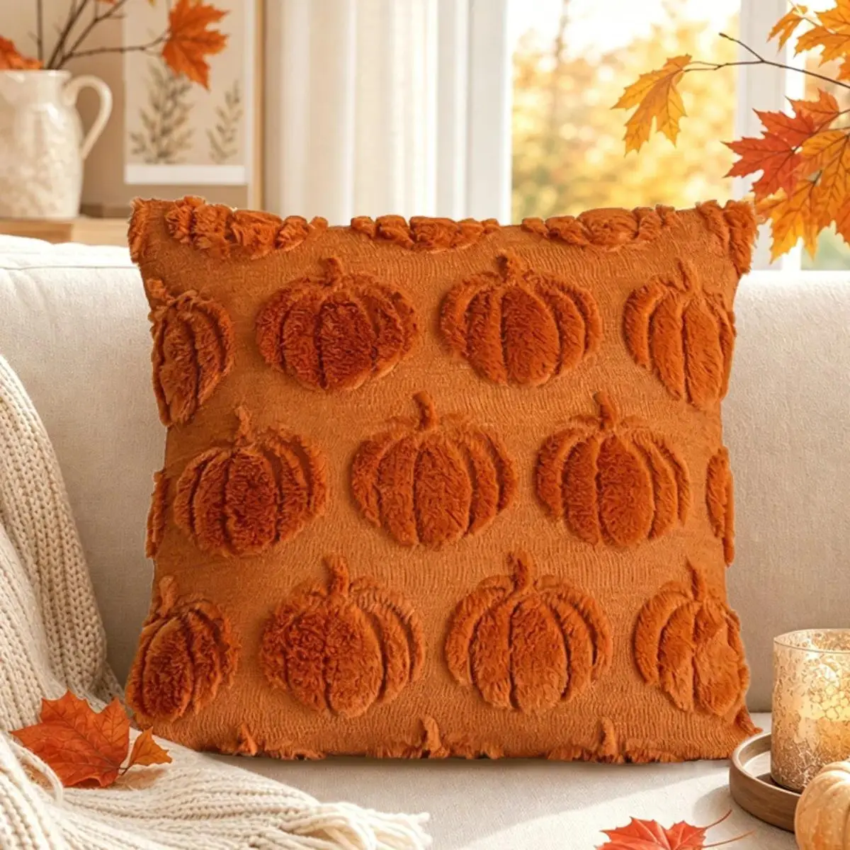 Caramel-colored mini pumpkin