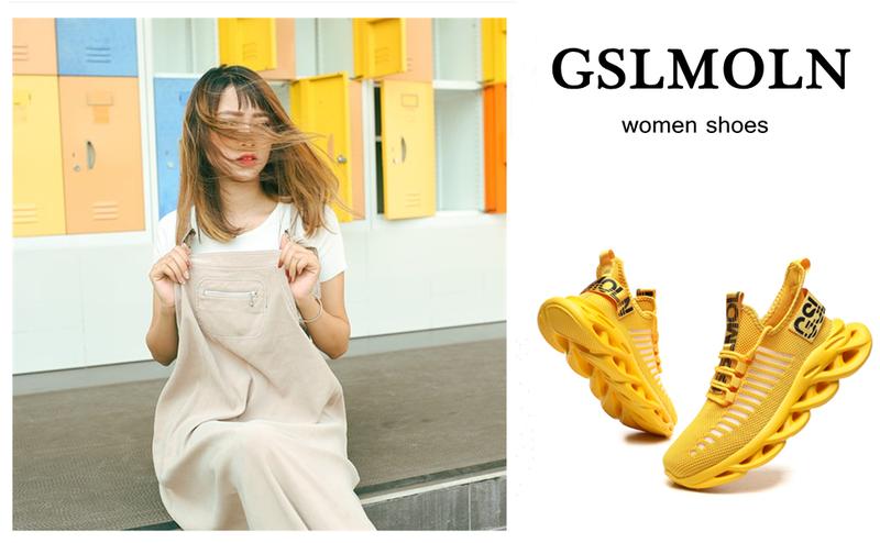 GSLMOLN 2026 Women's Fall Non-Slip Training Sneakers Pink Mesh Breathable Lightweight Slip-On Sporty Cloud Shoes for Gym Walking Daily Wear