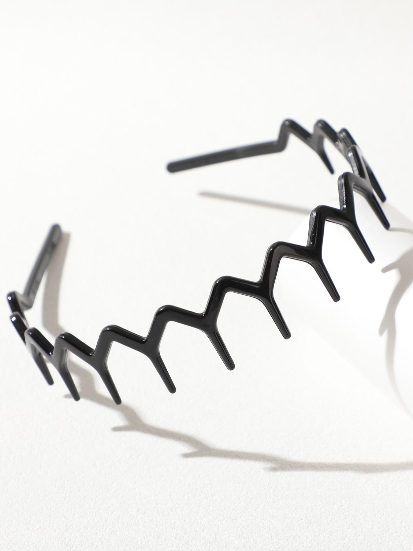 3pcs Women's Hairbands with Teeth Anti-Slip Wave Vintage Simple Restraint Headband Suitable for Face Washing Skincare Fashion Accessory Headbands Women