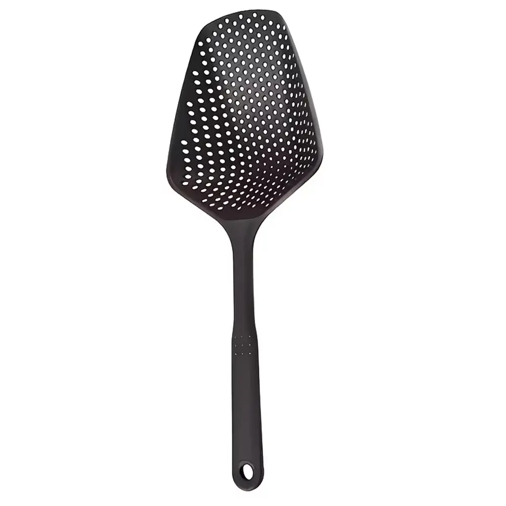 Plastic Strainer Spoon with Handle, Durable Plastic Slotted Spoon, Pasta Spoon and Pasta Strainer, Convenient for Cooking, Baking, and Draining Food, Efficient