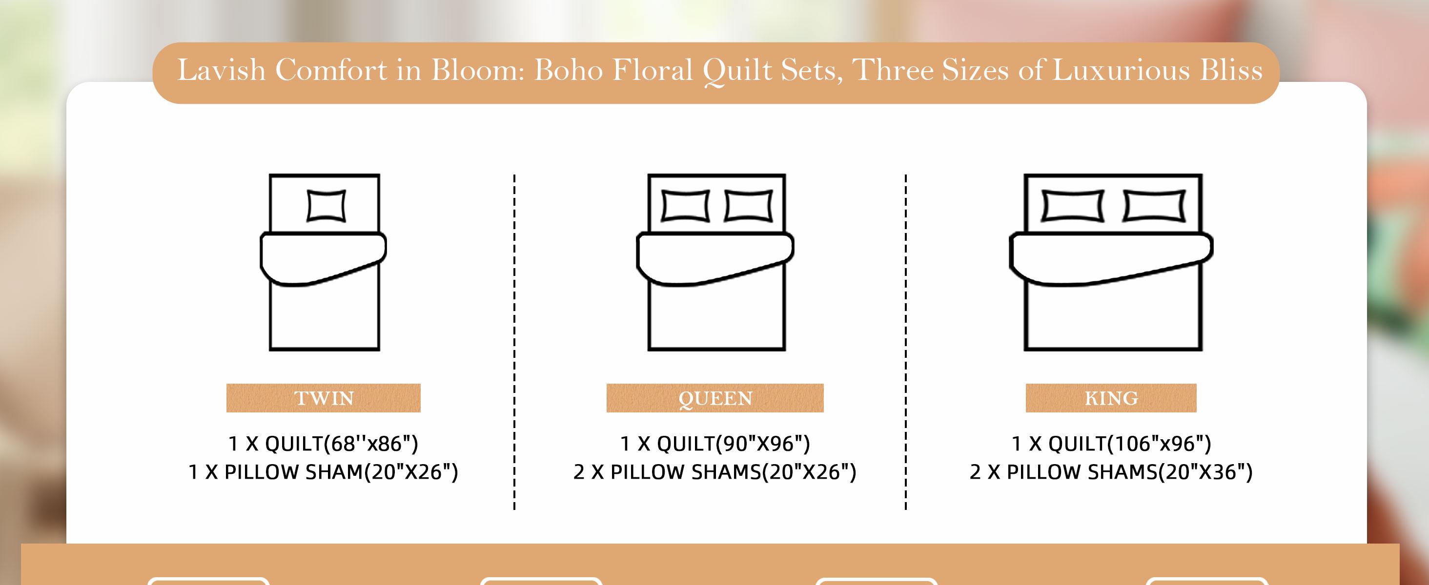 Tyrot 3 Piece Boho Floral Quilt Sets Farmhouse Botanical Reversible Lightweight Bedspread Coverlet with 2 Shams Mid Century Leaves Microfiber Bedding Quilts Set for All Season summerwins Tyrot 3 Piece Boho Floral Quilt Sets Farmhouse Botanical Reversible Lightweight Bedspread Coverlet with 2 Shams Mid Century Leaves Microfiber Bedding Quilts Set for All Season summerwins