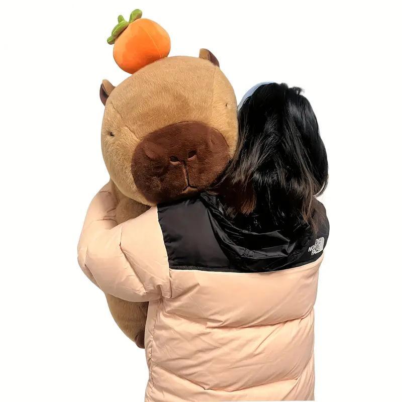 80cm oversized Kapibala Capybara Plush Toy Internet Celebrity Capybara Jun Doll Ugly Cute Doll Guinea Pig Doll Boys Girls Kawaii