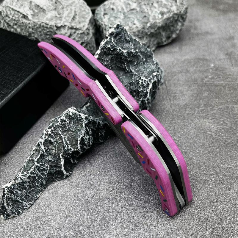 High Craftsmanship Special Folding Knife, Damascus Steel Blade, G10 Handle, Outdoor Multi-Functional Wear-Resistant Tool, Folding Multitool