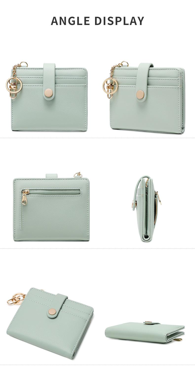 RFlD barrier, ultra-thin double fold credit card wallet,women's multifunctional, small and lightweight coinwallet, women's fashionable pocket wallet, designed forsecurity, unique design,ideal gift，Christmas Gift, Valentine's Day Gift, Rfid Wallet