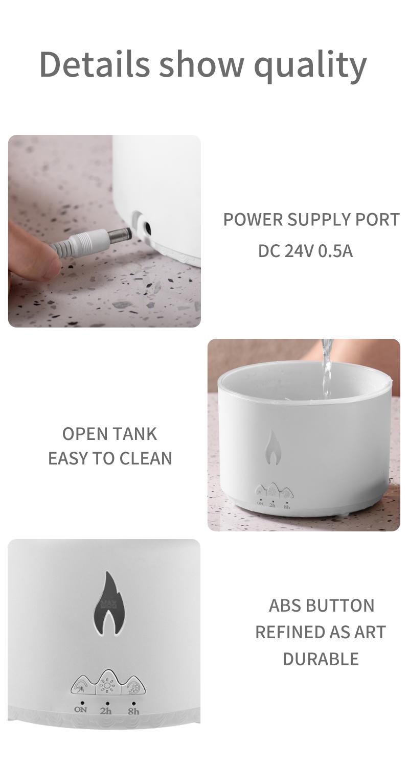 Remote Control Aromatherapy Diffuser Volcano Aromatherapy Machine Desktop Essential Oil Diffuser with Flame Home Night Light Ornament Wireless Remote Control Humidifier Aroma Jellyfish Design