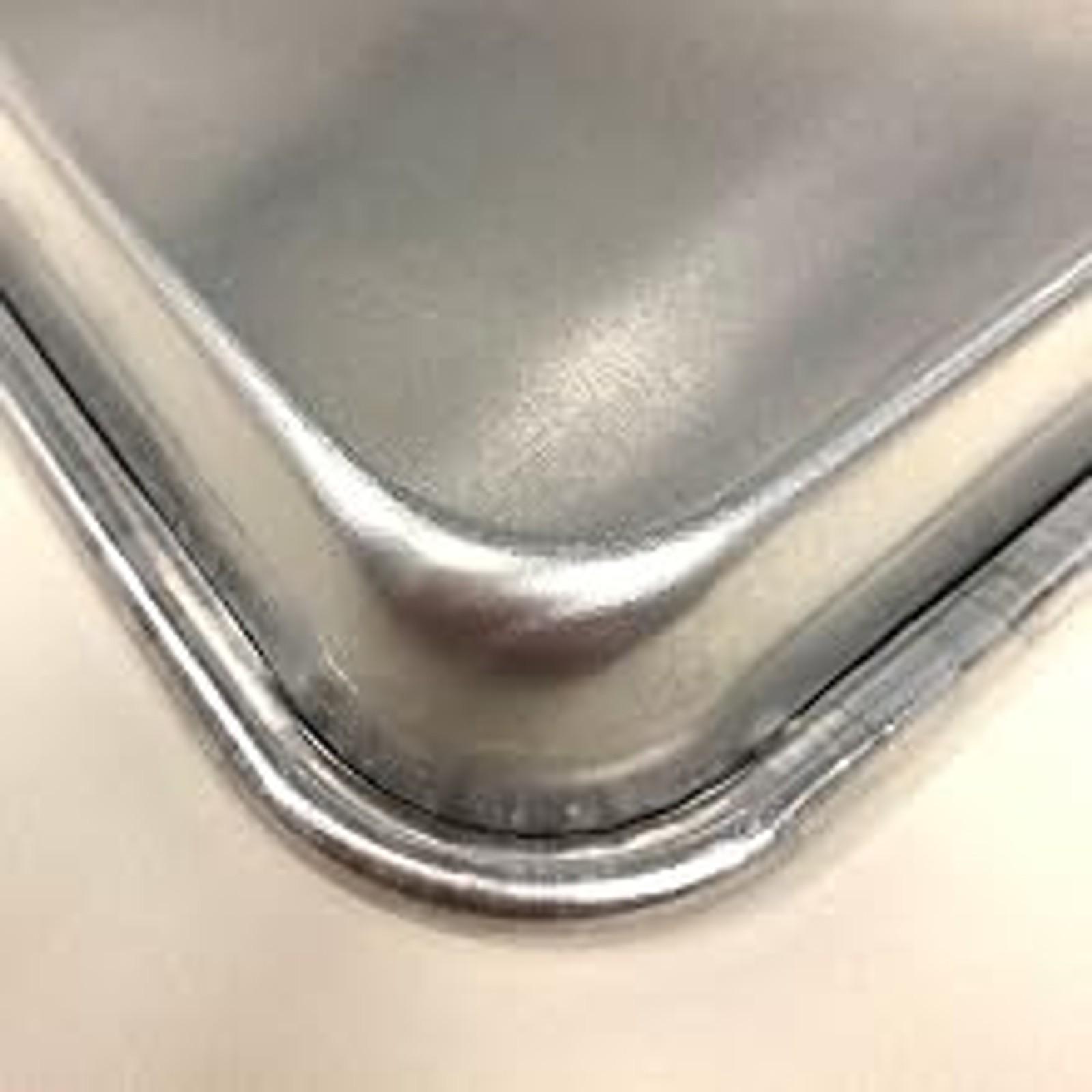 Natural Aluminum Commercial Cake Pan with Lid, Rectangle Baking Pan with Lid Silver, 9 x 13