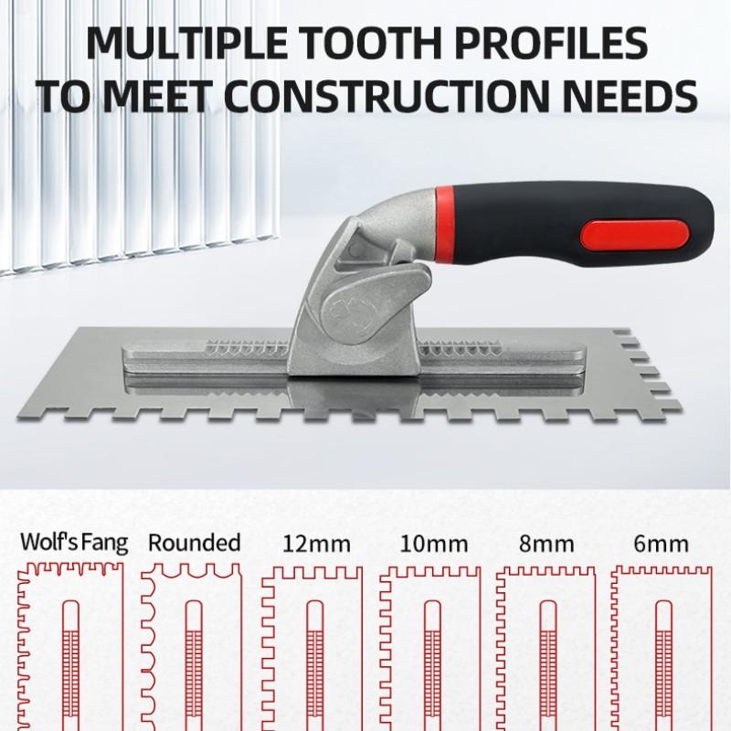 Zt Toothed Putty Knife Set, High-Quality Stainless Steel Blades, Durable & Sharp Tools for Home Repair, Ideal Gift for DIY Enthusiasts