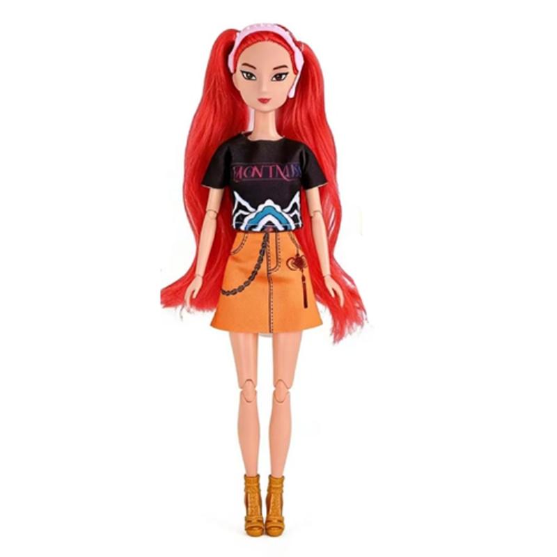 Fashion Girl Group Doll with Musical Instrument Accessories, 11.5 Inch Jointed Doll Gift, Christmas Present, Birthday Gift