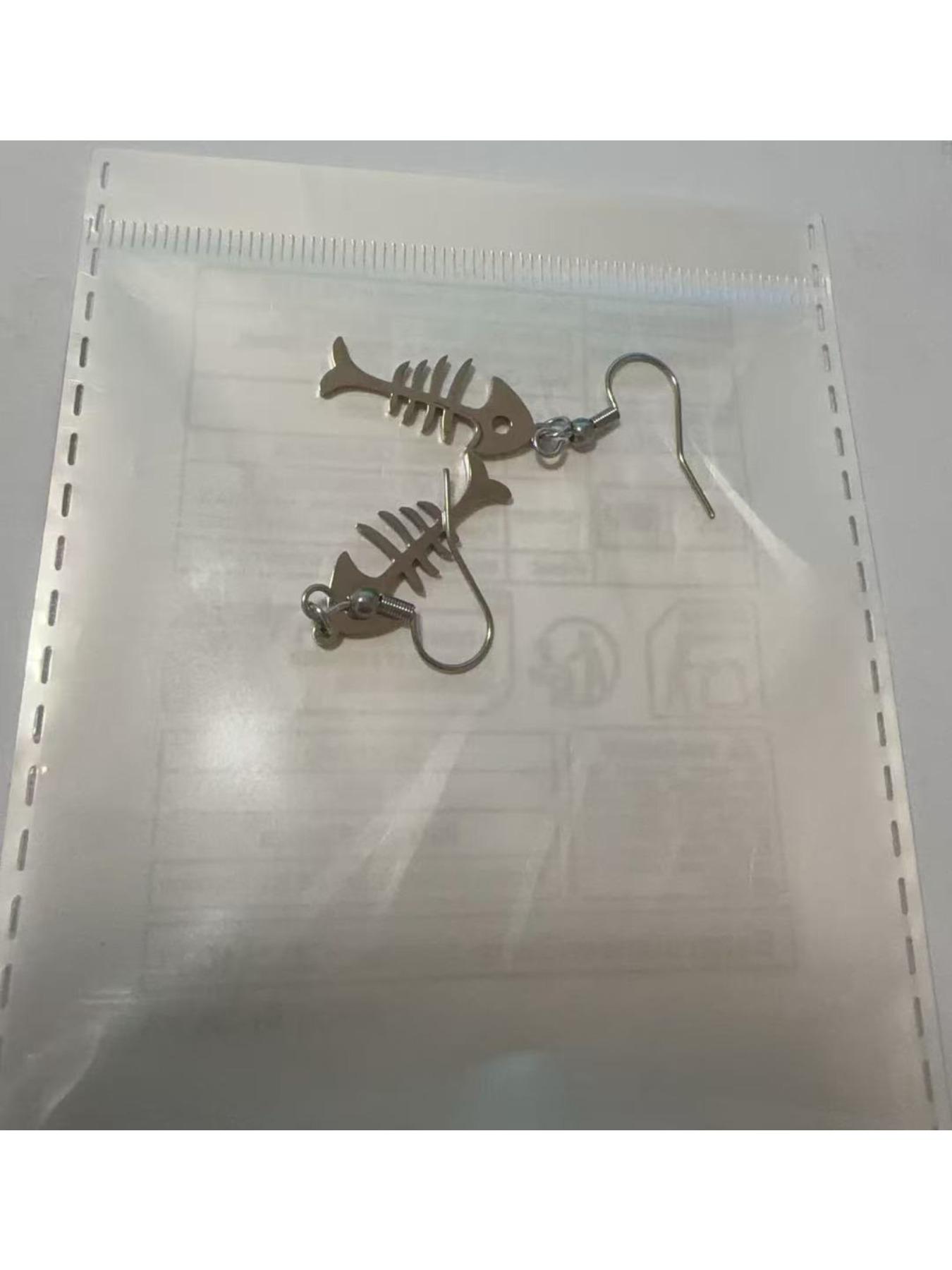 Trendy Fishbone Earrings - Fashion Stainless Steel Accessory for All Outfits