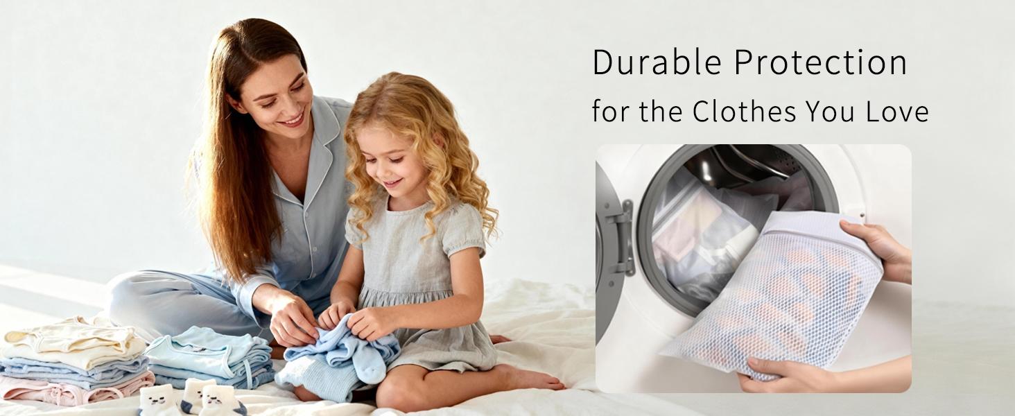 3Pcs Durable Honeycomb Mesh Laundry Bags for Delicates 12 x 16 Inches (3 Medium)