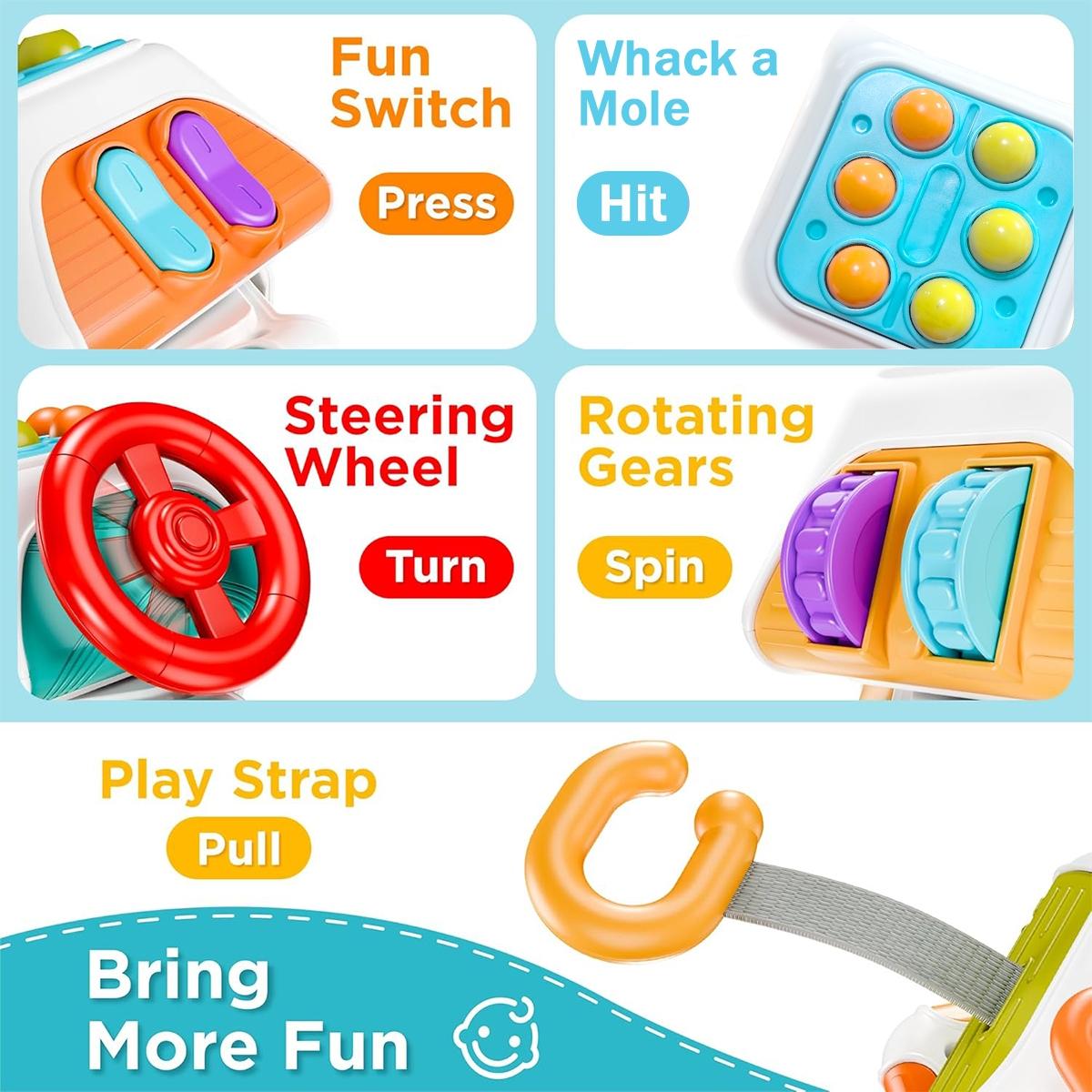 Educational Toys Sensory Busy Ball Practice Skills Educational Toy for Baby, Infant Baby Toysr Skills, Perfect Holiday Gift, Toddlers Travel Birthday Christmas Holiday Festival Gift