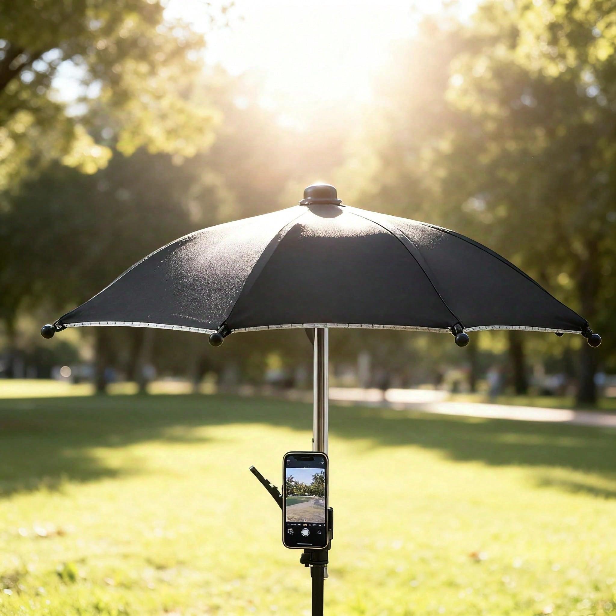 Flexible Phone Sunshade, Mini Outdoor Sun & Rain Protector, Anti-Glare Photography Accessory, Easy to Use, No Power Required