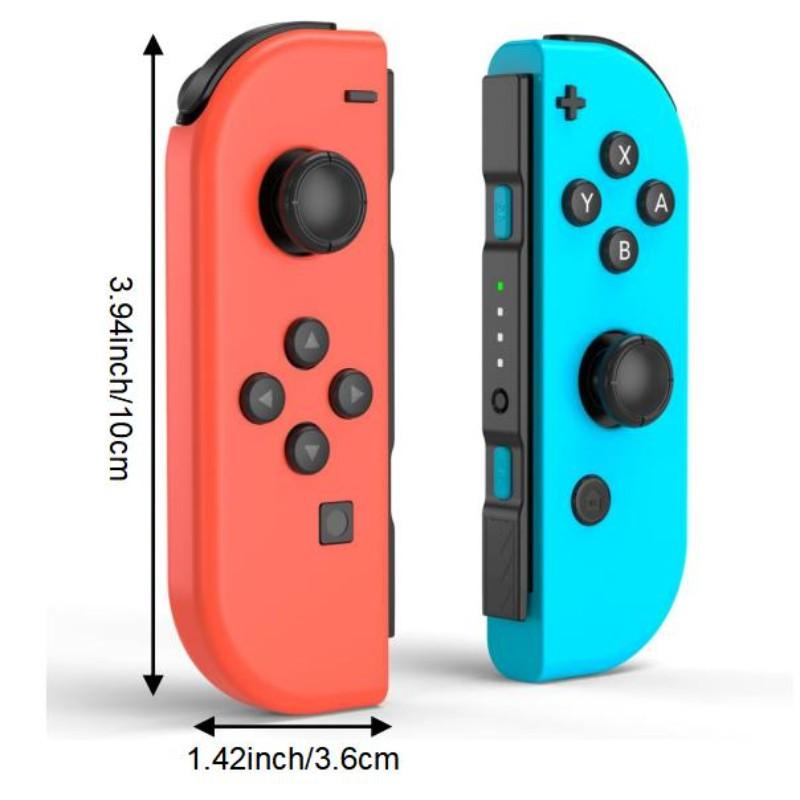 Wireless Controller for Game Handheld, Compatible with Switch Lite Oled, Dual Vibration Function, Cool Replacement Accessory