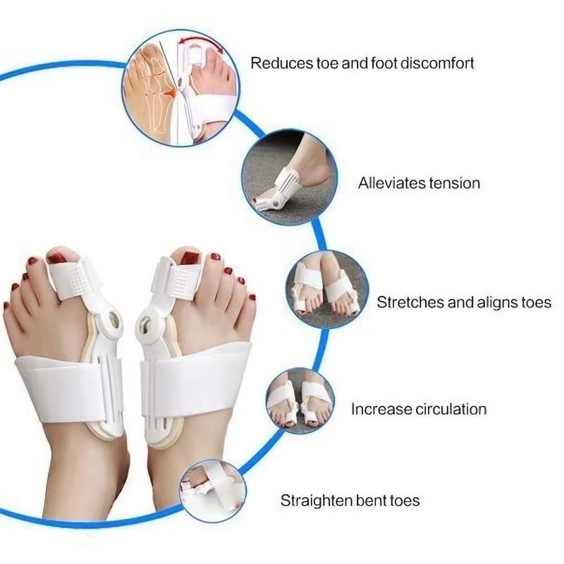 Adjustable Toe Spreader & Bunion Corrector, Orthopedic Toe Straightener, Breathable Foot Alignment Socks for Day & Night, Soft & Lightweight Hallux Valgus Relief, Non-Slip Orthotic Device for All-Day Comfort and Support.
