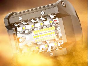 Nilight 2 PCS 4 Inch 60W Triple Row LED Light Bar Set – Flood Spot Combo Lights | 6000LM Off Road Driving Boat Work Light | With Adjustable Mount & Wiring Harness Kit Lightbar