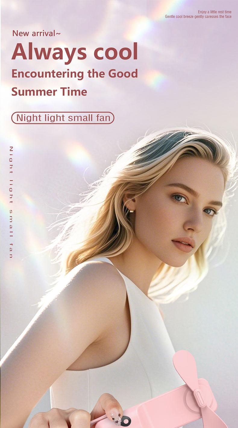 Foldable Handheld Portable Power Bank Mini Fan USB Rechargeable Desktop Fan with Wired Power Bank Portable Fan Mobile Power Bank Charger Pink Folding fan