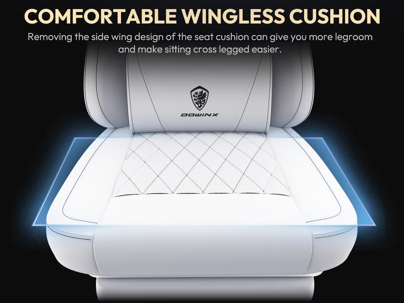 Dowinx Gaming Chair with Pocket Spring Cushion, Ergonomic Computer Chair with Massage Lumbar and Footrest for Adults, 300LBS