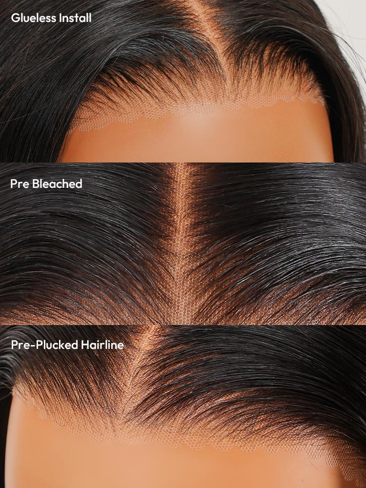 Subella Glueless Body Wave Wig Human Hair 8x5 Lace Closure Wigs Pre Bleached Pre Plucked 200% Density  Ready to Go Wigs for Women dealsforyoudays