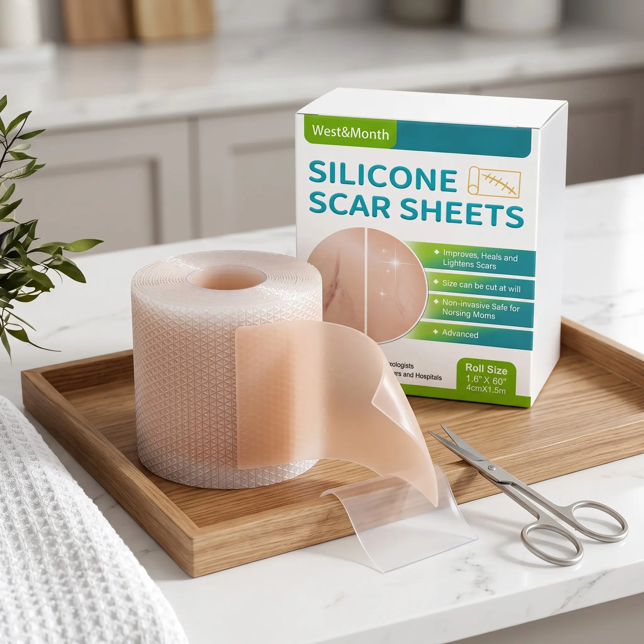 Silicone Scar Care Patch, Waterproof Silicone Gel Bandage, Smooth Skin Treatment, Gentle Ingredients, Daily Use, Improves Scar Appearance, Scar Tape, Scar Tape For Facial Lines