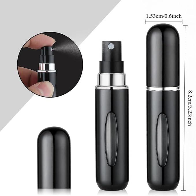 5 PCS Cologne Travel Bottle, Perfume Travel Refillable, Perfume Atomizer, Mini Spray Bottle, Portable Perfume Bottles, and Small Cologne Sprayer for Daily Use, Cosmetics Makeup Tools