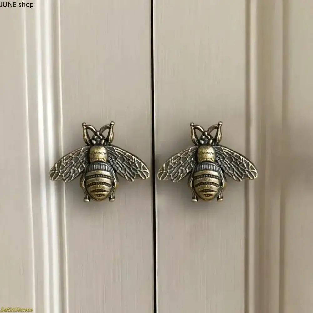 6-Piece Decorative Zinc Alloy Cabinet Knobs & Drawer Pulls - Vintage Home Decor, Retro Home Upgrade, Antique Unisex Daily Hardware with Honeycomb Detail for Kitchen Cupboards