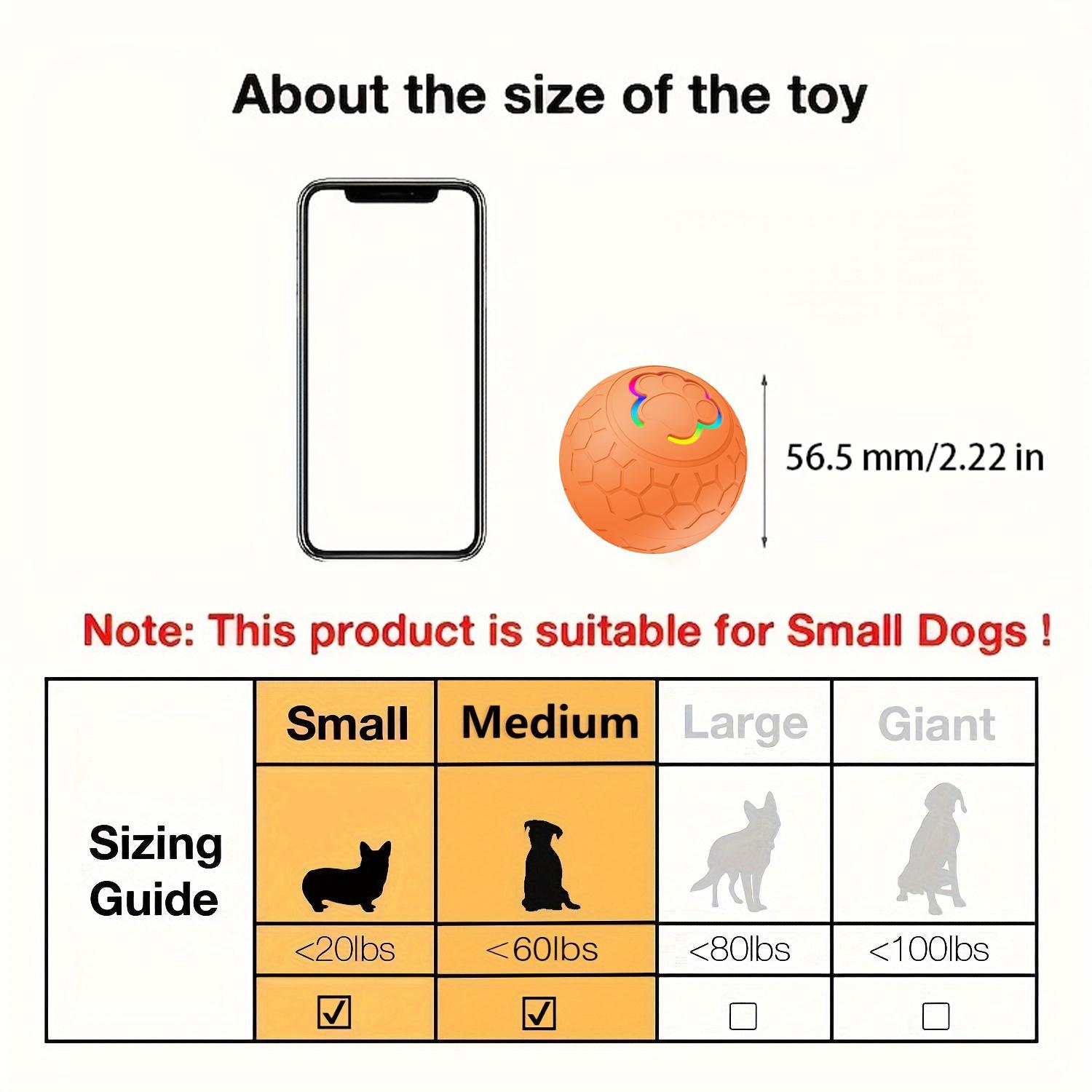 Smart Interactive Dog Toy, Automatic Rolling Ball, Interactive Training Ball, Bite-Resistant, Bounceable, Washable, Type-C Charging, for Small Medium Large Dogs